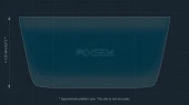 Beschermglas Pixsel Op de monitor OPEL CROSSLAND - 10.5“ 2021 -