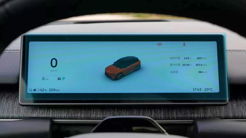Beschermglas Pixsel Op het dashboard NIO EC6 - 10.9“ 2023 -