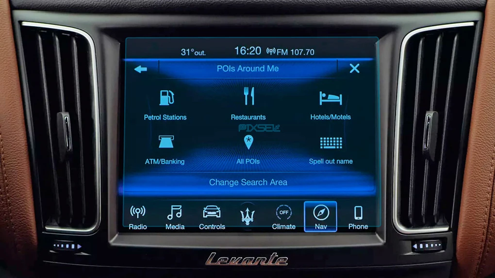 Beschermglas Pixsel Op de monitor MASERATI LEVANTE - 8.2“ 2016 - 2020