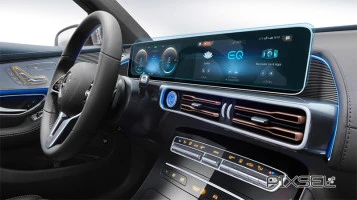 Beschermglas Pixsel Voor breedbeeldscherm MERCEDES BENZ EQC-CLASS - 24.7“ 2019 - 2023