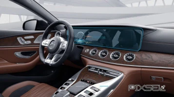 Beschermglas Pixsel Op het dashboard MERCEDES BENZ AMG GT 4 DOORS - 28.5“ 2018 -
