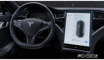 Verre protecteur Pixsel sur le moniteur TESLA MODEL X - 16.8“ 2015 -