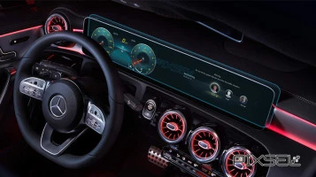 Beschermglas Pixsel Voor breedbeeldscherm MERCEDES BENZ CLA-CLASS - 24.7“ 2019 -
