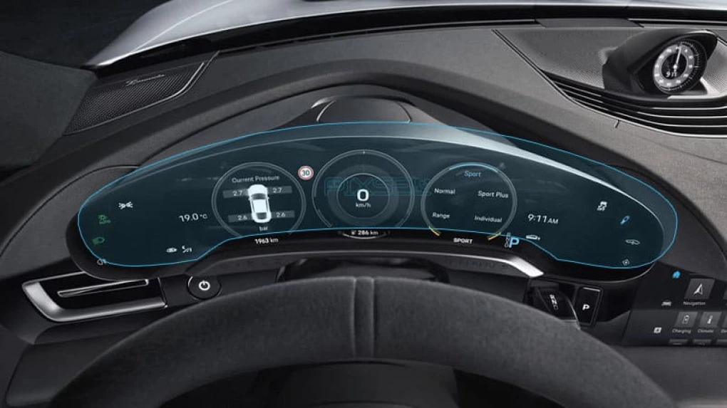 Beschermglas Pixsel Op het dashboard PORSCHE TAYCAN - 20.5“ 2020 -