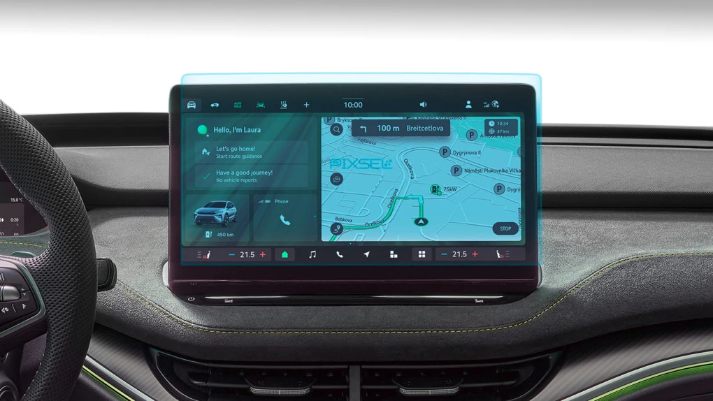 Beschermglas Pixsel Op de monitor SKODA ELROQ - 14“ 2025 -