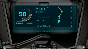 Beschermglas Pixsel voor sneeuwscooter-snelheidsmeter BRP SKI-DOO GRAND TOURING 2025 + 10.25“